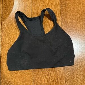 Til You Collapse Black Sports Bra